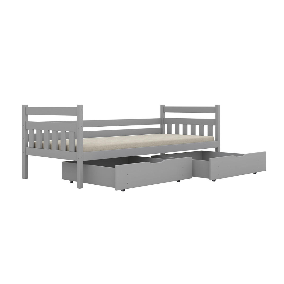 KREVET 90/200 David Sivi - siva, drvo (90/200cm) - Petits-meubles