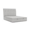 POLSTERBETT Kelsea mit Stauraum 140/200 cm Grau im Megan Stoff - Schwarz/Grau, Holz/Holzwerkstoff (140/200cm) - AltaBeds