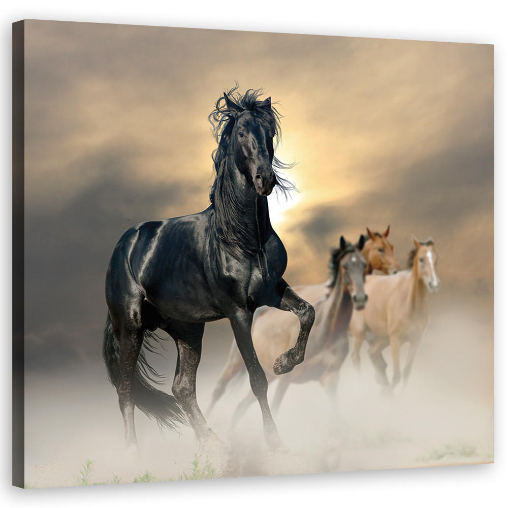 Feeby Wandbild Schwarz 40x40 cm