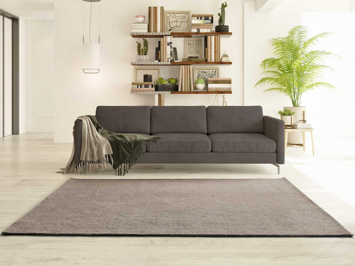 WEBTEPPICH waschbar Taupe Coraline 80/150 cm - Taupe, Textil (80/150cm) - Atticgo