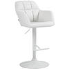 BARHOCKER Lederlook weiß - Weiß, Textil (57/97/59cm) - CLP