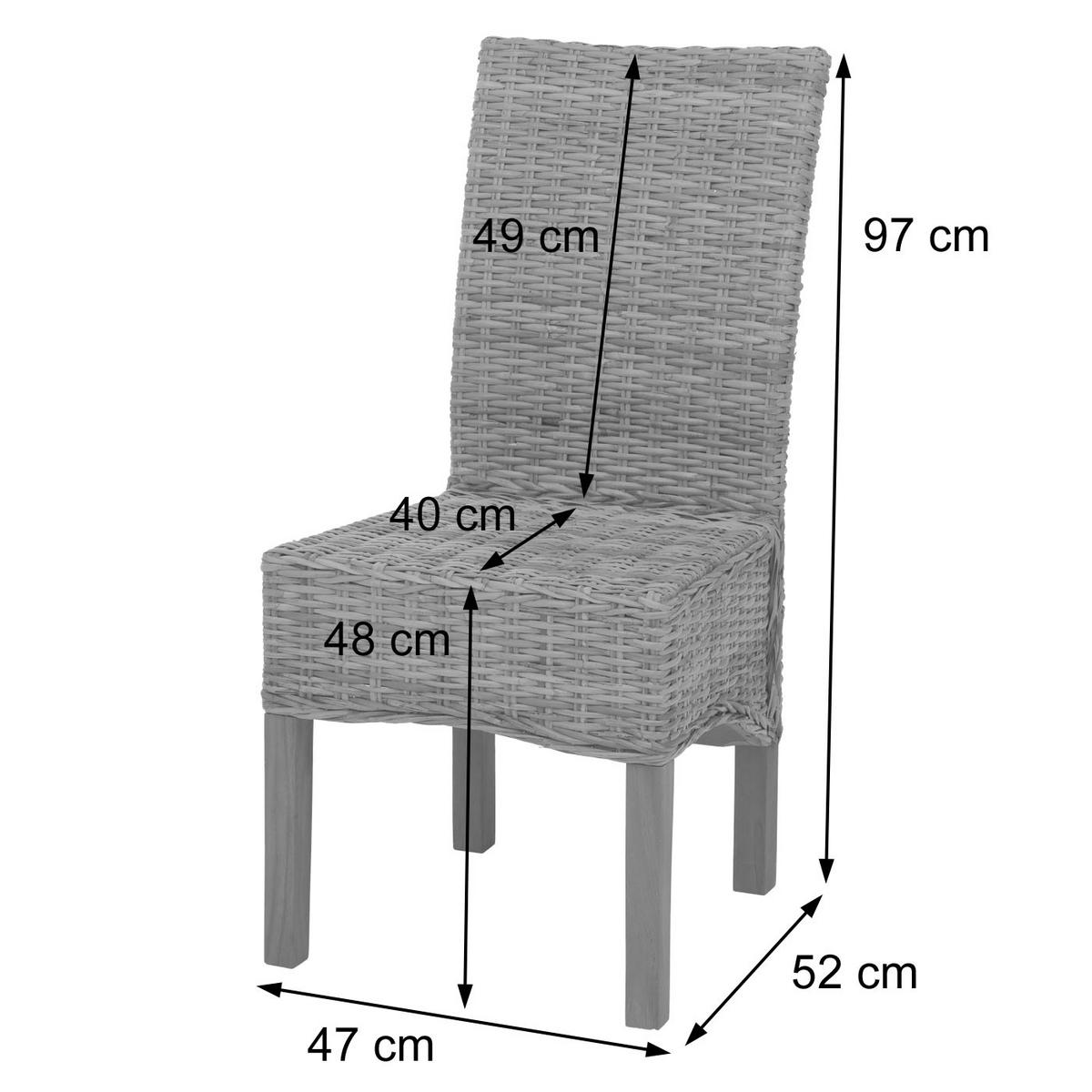 ESSZIMMERSTUHL Braun 6er-Set - Braun, Holz (46/96/50cm) - MCW