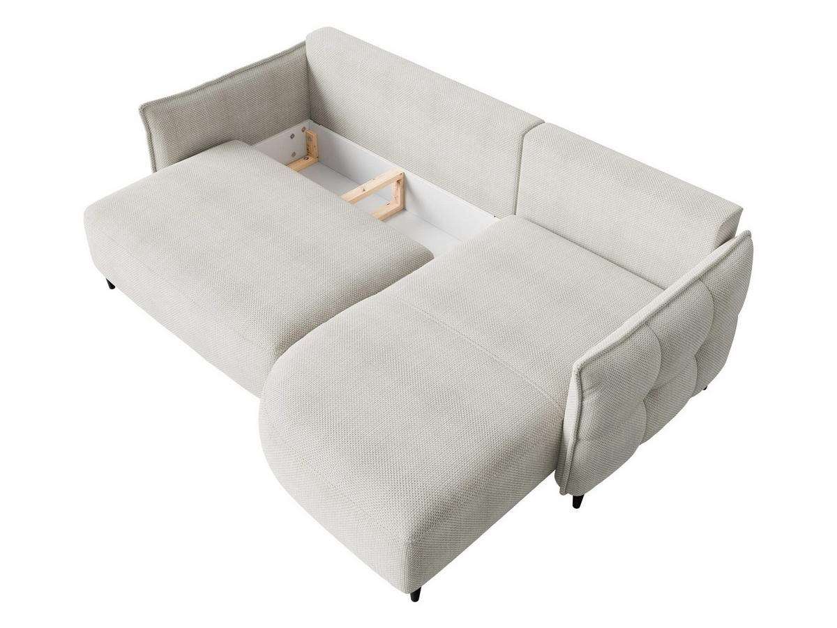 ECKSOFA Sycylia, Seite: Rechts - Anthrazit/Schwarz, Holz/Textil (244/165cm) - MIRJAN24