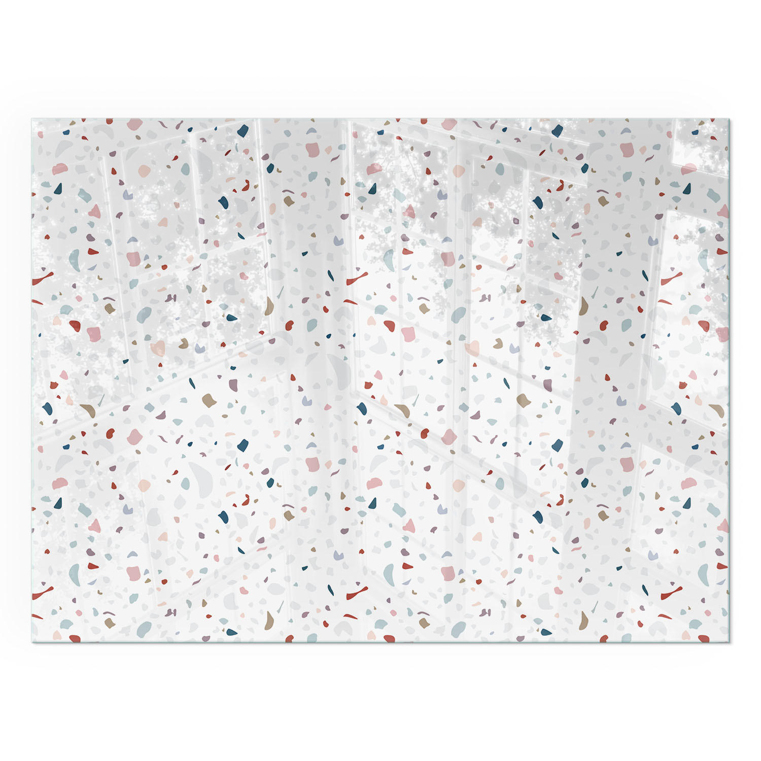 GLASPLATTE für Kamin 80x60 cm - Weiß, Glas (80/60/0.4cm) - TULUP