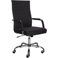 DREHSTUHL Stoff schwarz - Schwarz, Textil/Metall (51/98/63cm) - CLP