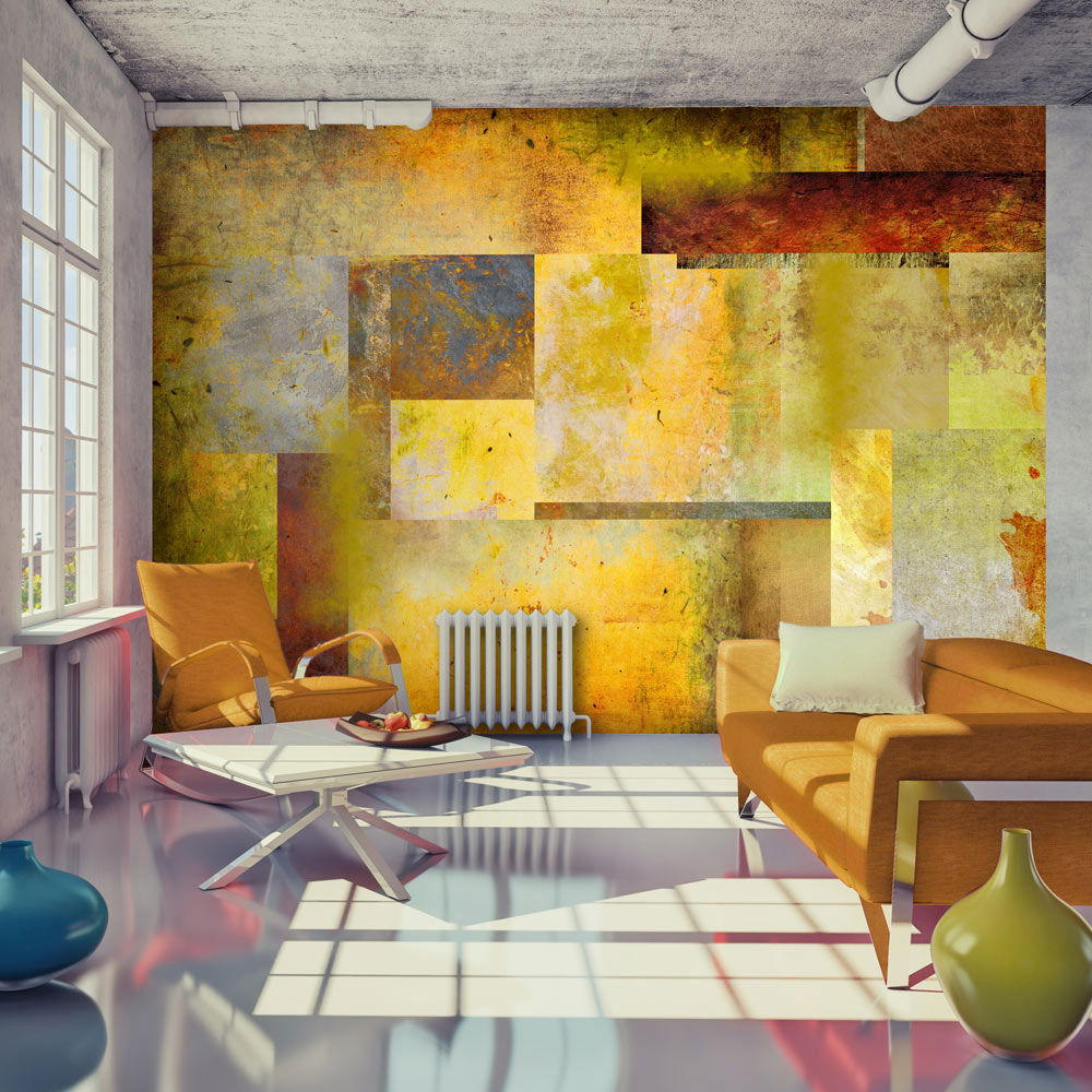 VLIESTAPETE Orange 300/210 cm - Gelb/Orange, Textil (300/1cm) - KUNSTLOFT