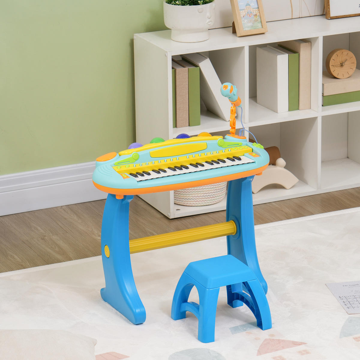 KINDERPIANO DE-18646 Mehrfarbig - Blau, Kunststoff (25/63/58.5cm) - ComfortXL