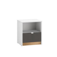 NACHTTISCH TORINO Weiß 43x34x48 cm - Weiß, Holzwerkstoff (43/48/34cm) - FURNLUX