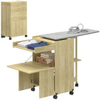 BÜGELBRETTSCHRANK Eukalyptusholzfarben 1 Stück - Eukalyptusholzfarben, Holzwerkstoff (55/87/154cm) - GiPP