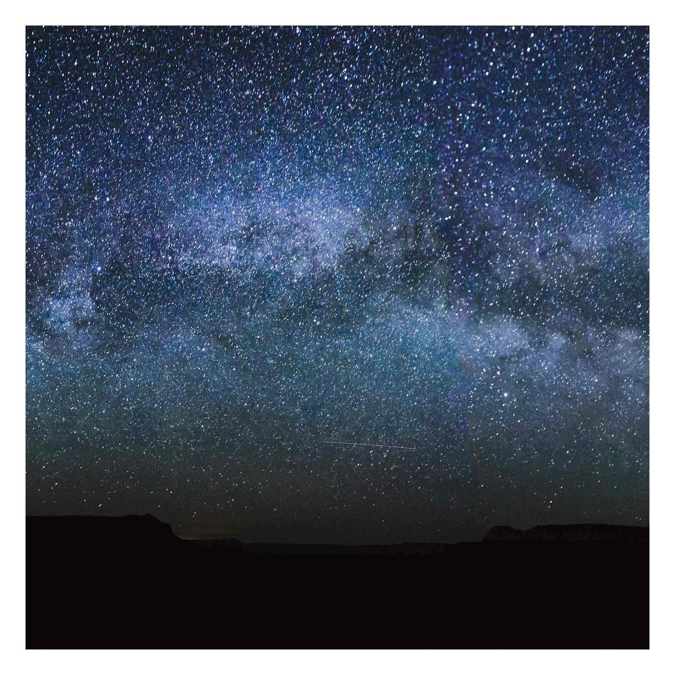 FOTOTAPETE Leuchten des Sternenhimmels 288/288 cm - Schwarz, Papier (288/288cm) - Bilderwelten