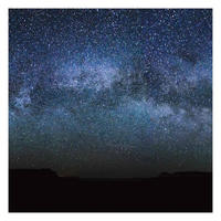 FOTOTAPETE Leuchten des Sternenhimmels 192/192 cm - Schwarz, Papier (192/192cm) - Bilderwelten