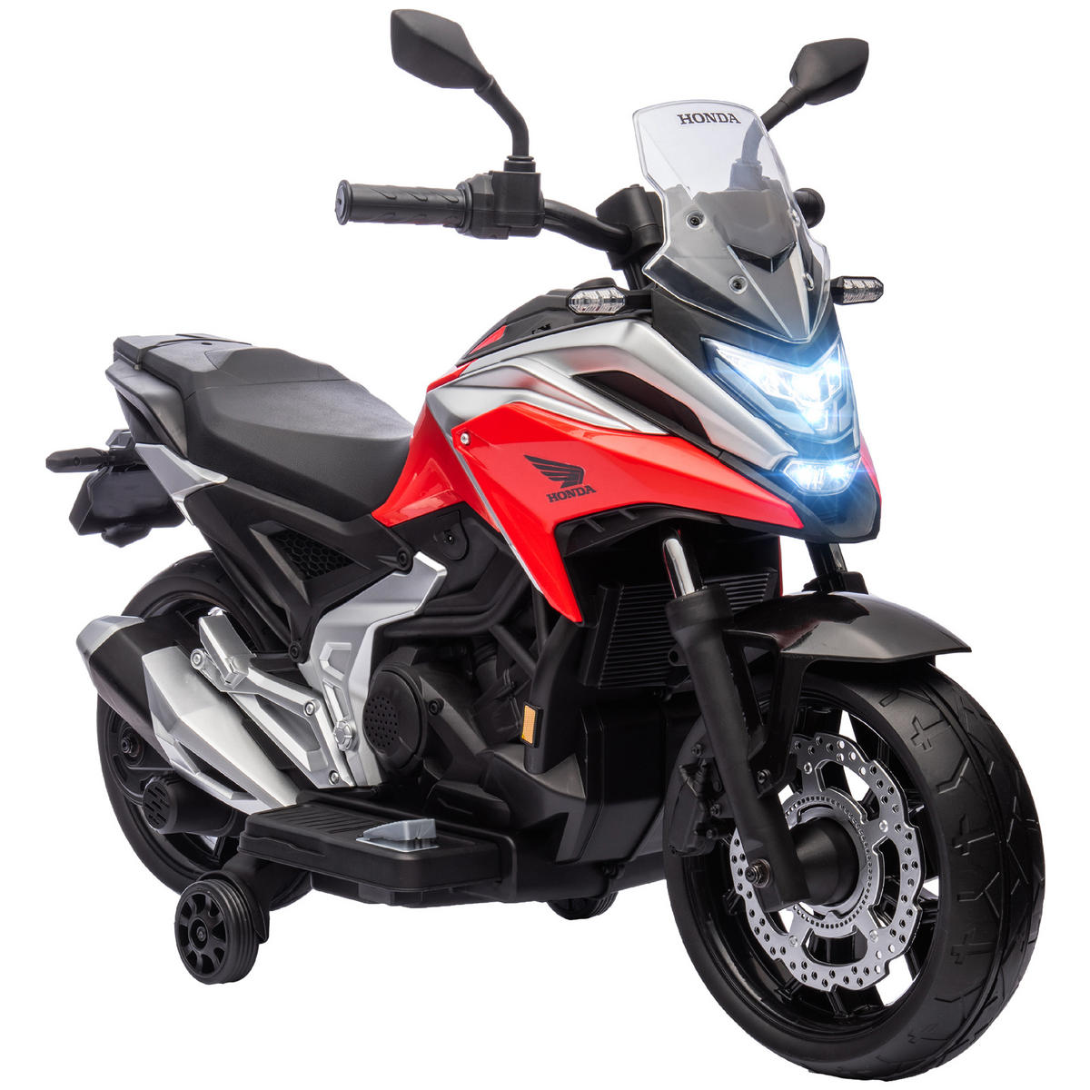 KINDER Elektro-Motorrad - Rot, Kunststoff/Metall (107/46/75cm) - AIYAPLAY