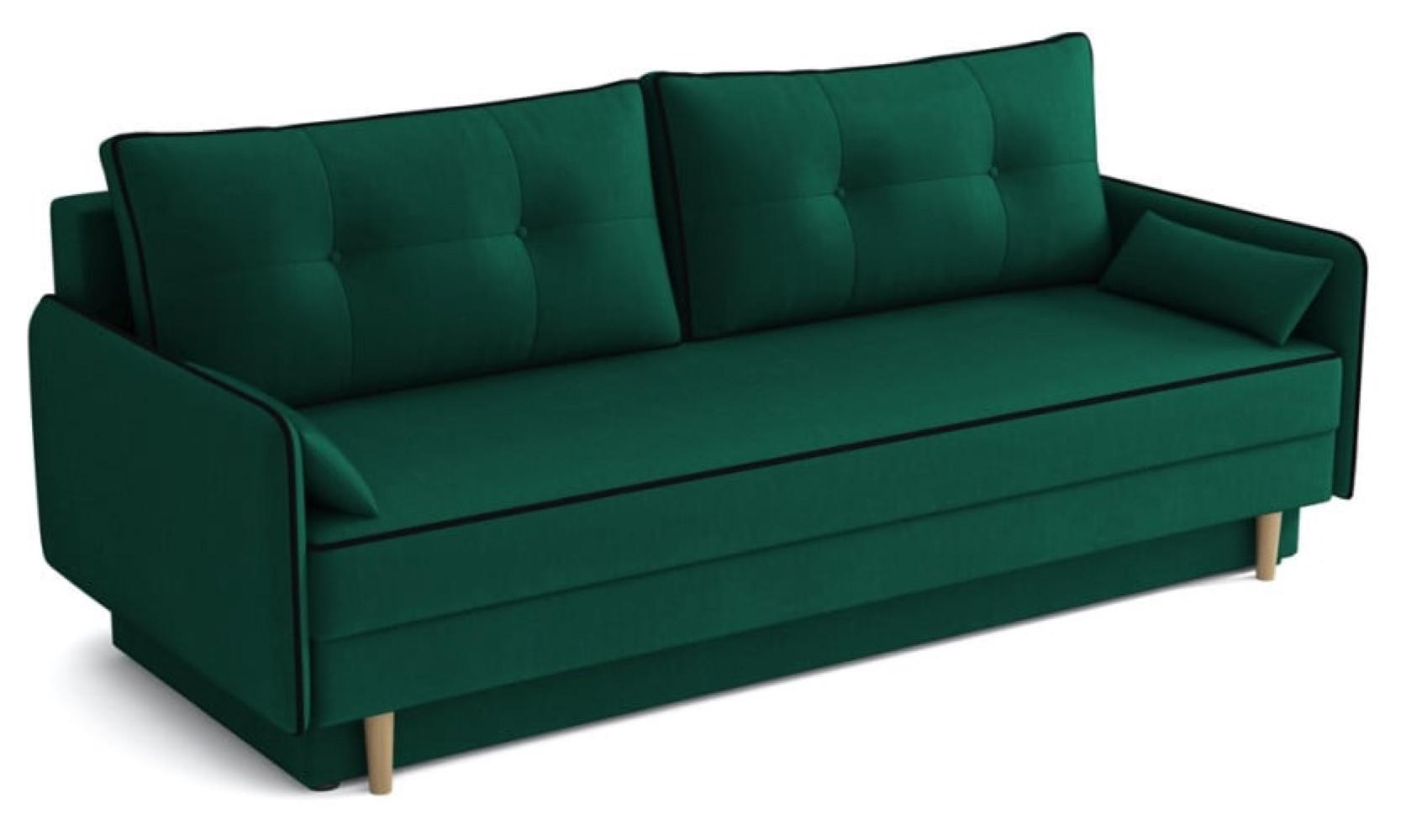 SOFA Flaschengrün ANKA Mit Dünnen Armlehnen - Grün, Textil (211/86/94cm) - Sepro Meble