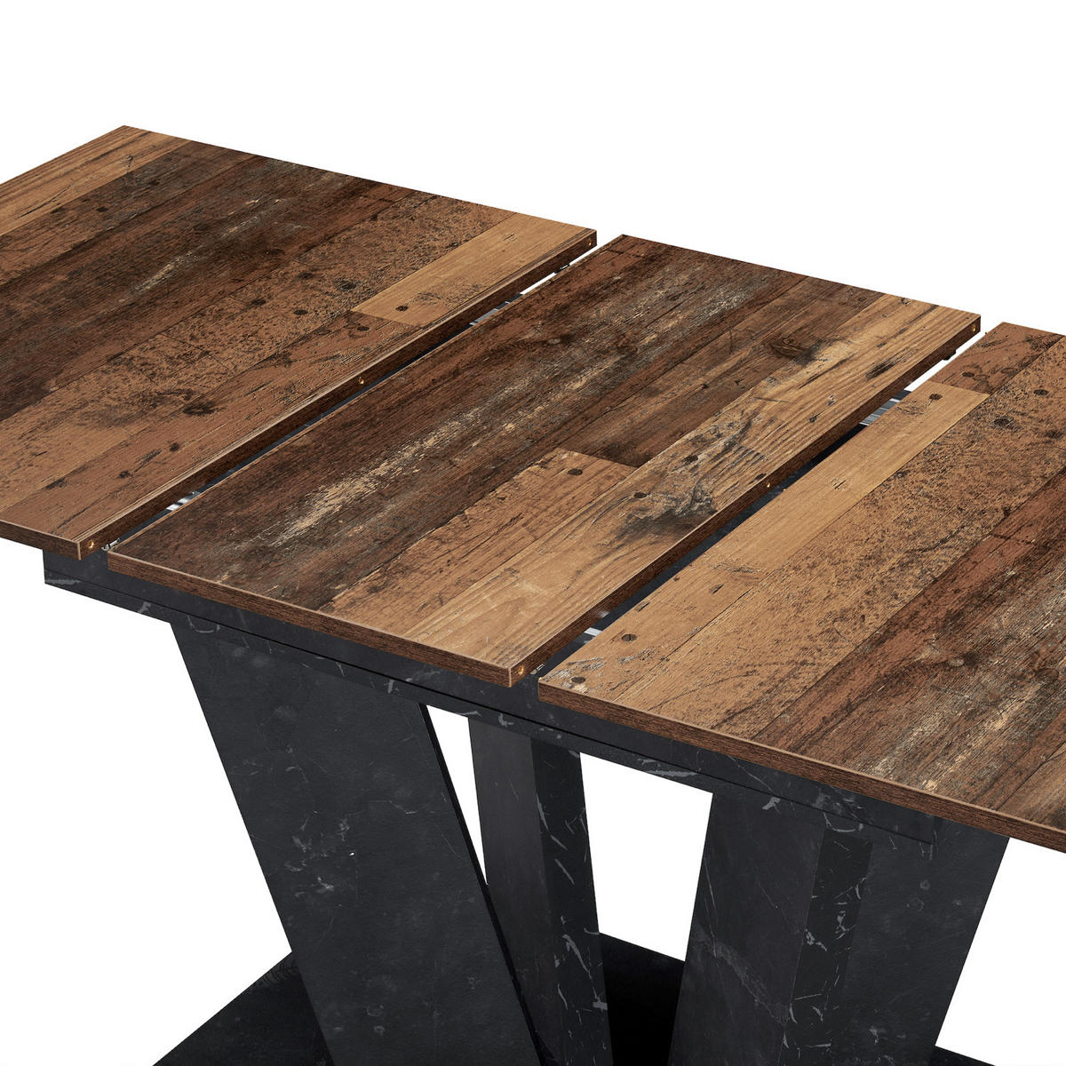 ESSTISCH WILLEM 120-160/80/76 cm - Anthrazit/Sonoma Eiche, Holzwerkstoff (80/120/76cm) - B&D Home