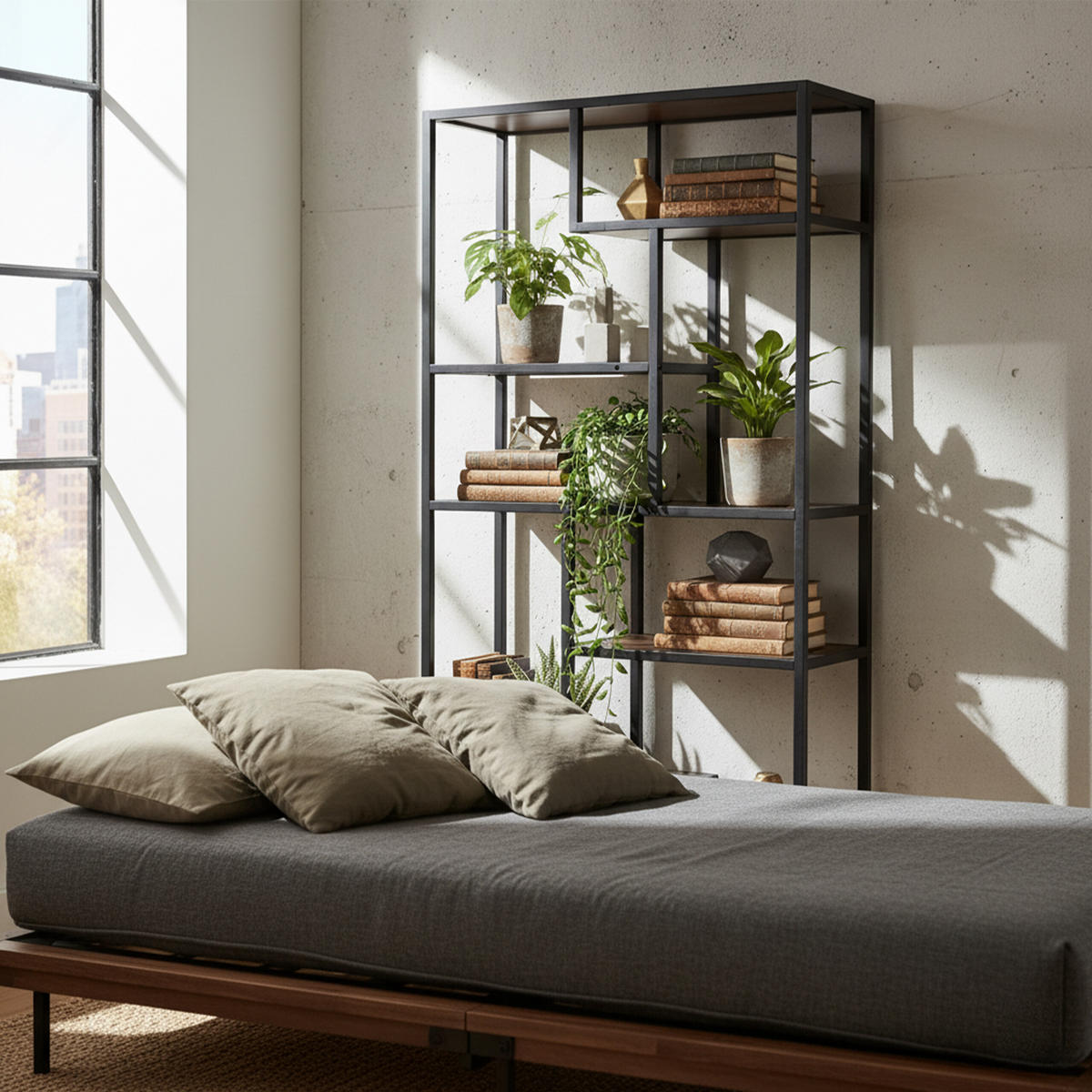 BÜCHERREGAL - Braun, Holzwerkstoff/Metall (80/180/30cm) - Relaxdays