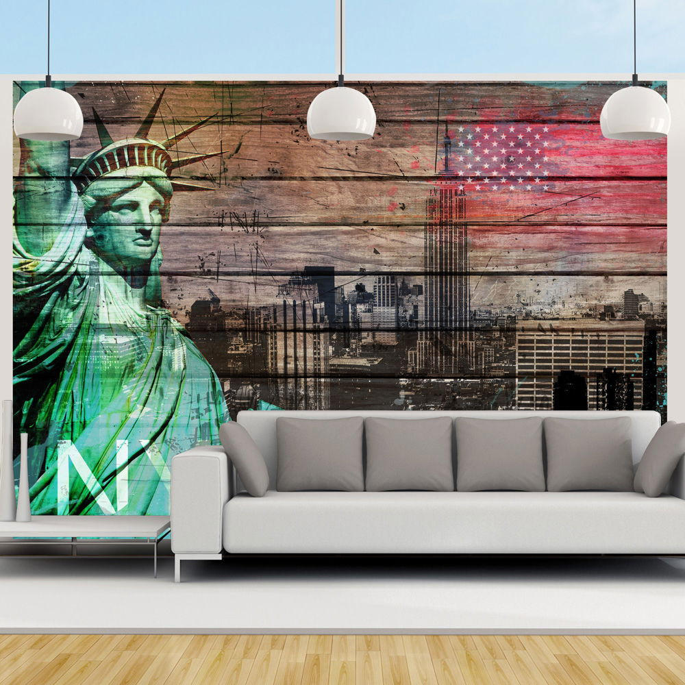 VLIESTAPETE Braun 400/280 cm - Braun/Grün, Textil (400/1cm) - KUNSTLOFT