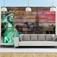 VLIESTAPETE Braun 400/280 cm - Braun/Grün, Textil (400/1cm) - KUNSTLOFT
