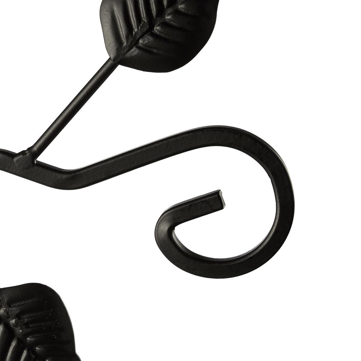 BLUMENHAKEN - Schwarz, Metall (28/30.5/2cm) - Relaxdays