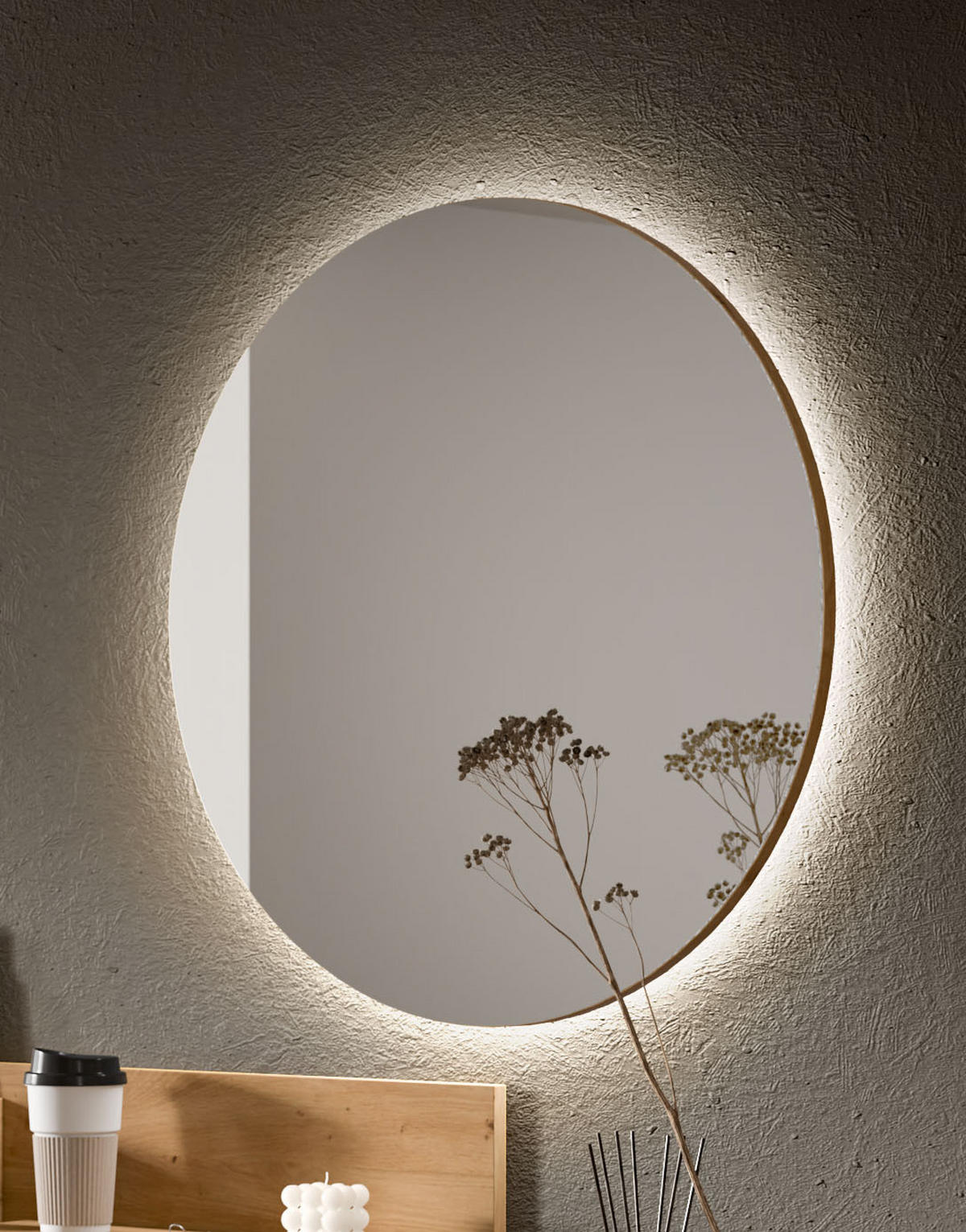 SPIEGEL DRIVE (B/H/T: ca. 70/70/6 cm) in Artisan Oak Nachbildung/Artisan Oak Nachbildung - Eiche Artisan, Glas (70/70/6cm)