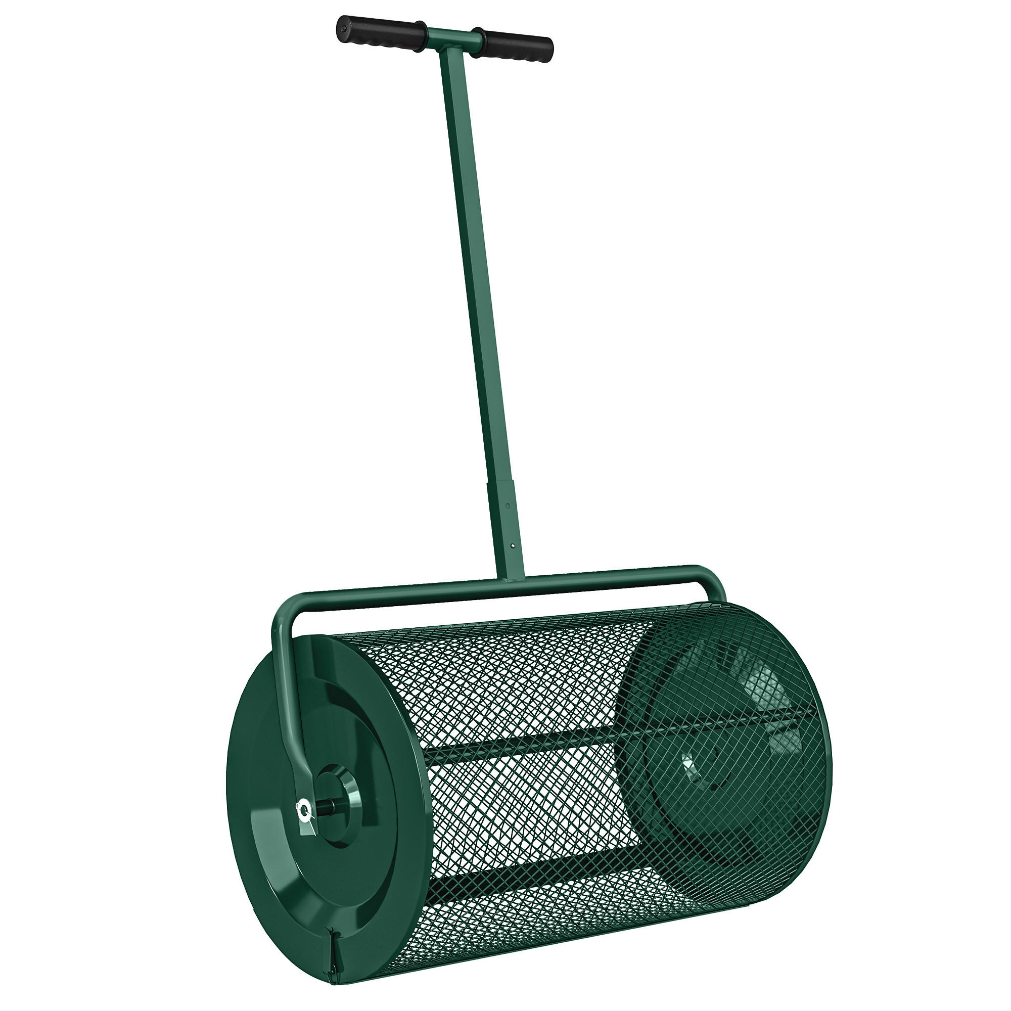KOMPOSTSTREUER Metall Grün - Grün, Metall (40/112/70cm) - Outsunny