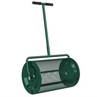 KOMPOSTSTREUER Metall Grün - Grün, Metall (40/112/70cm) - Outsunny