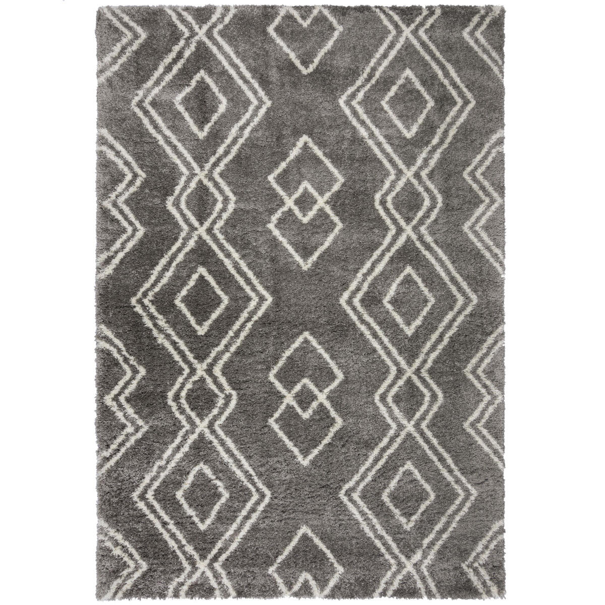 TEPPICH Berber-Design, pflegeleicht KENT NELL, Grau-Weiß 80x150 cm - Grau, Textil (80/150cm) - KADIMA DESIGN