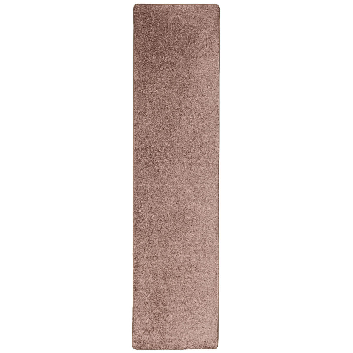 HOCHFLOR VELOURS LÄUFER TEPPICH LUNA - Mokka, Textil (100/400cm) - Snapstyle