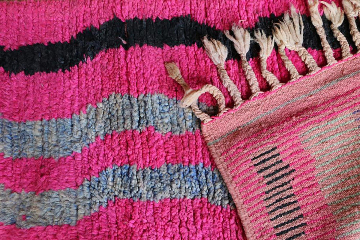 BERBERTEPPICH aus reiner Wolle 72x 350 cm - Pink, Naturmaterialien (72/350cm) - AFK Living