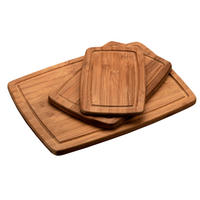 SCHNEIDEBRETTER Bambus 3er-Set - Braun, Naturmaterialien (28.5/38cm) - Kesper