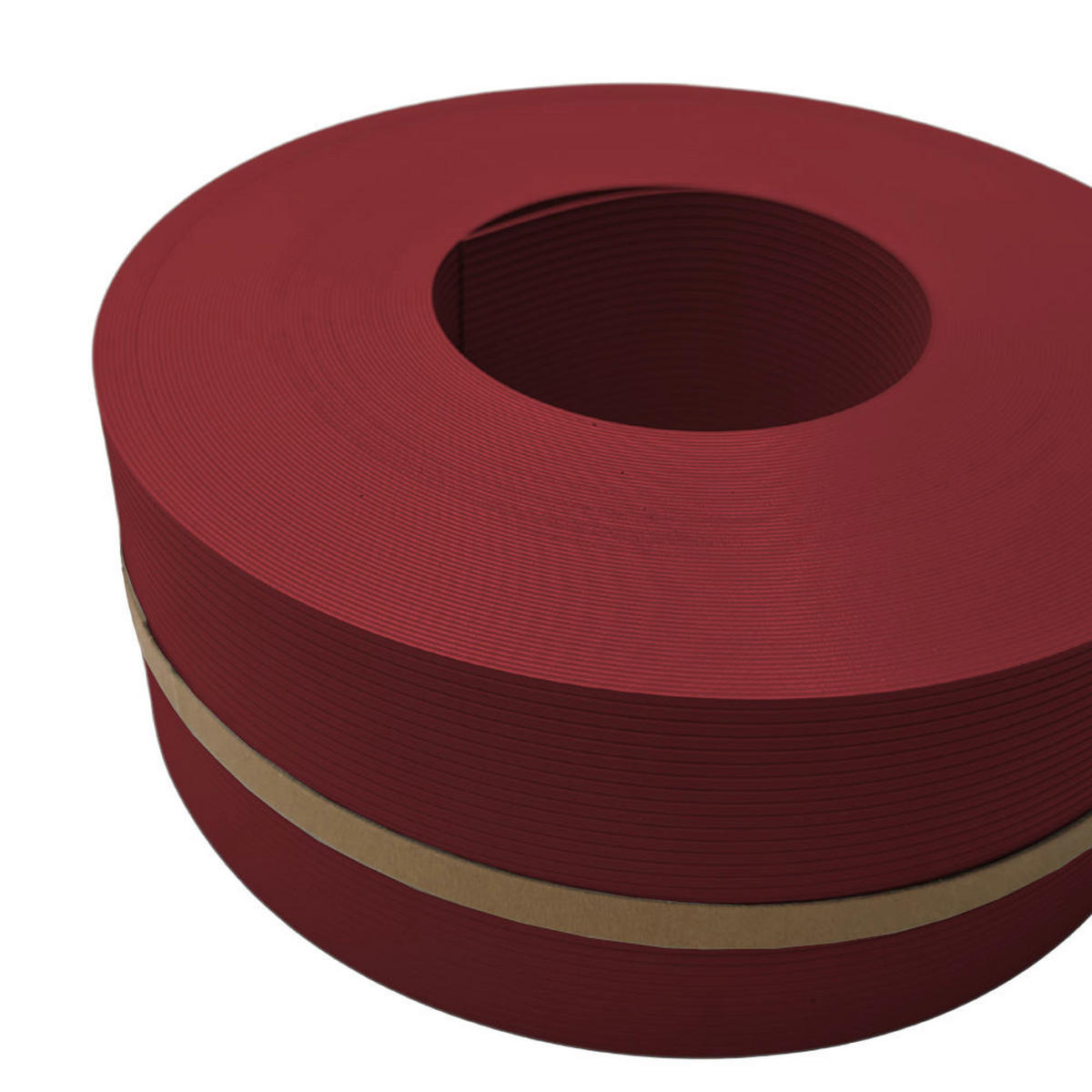SICHTSCHUTZSTREIFEN Rille Halbe Rolle für Doppelstabmatten Bordeauxrot 50m - Bordeaux, Kunststoff (5000/9.5cm) - ZAUN|ZU