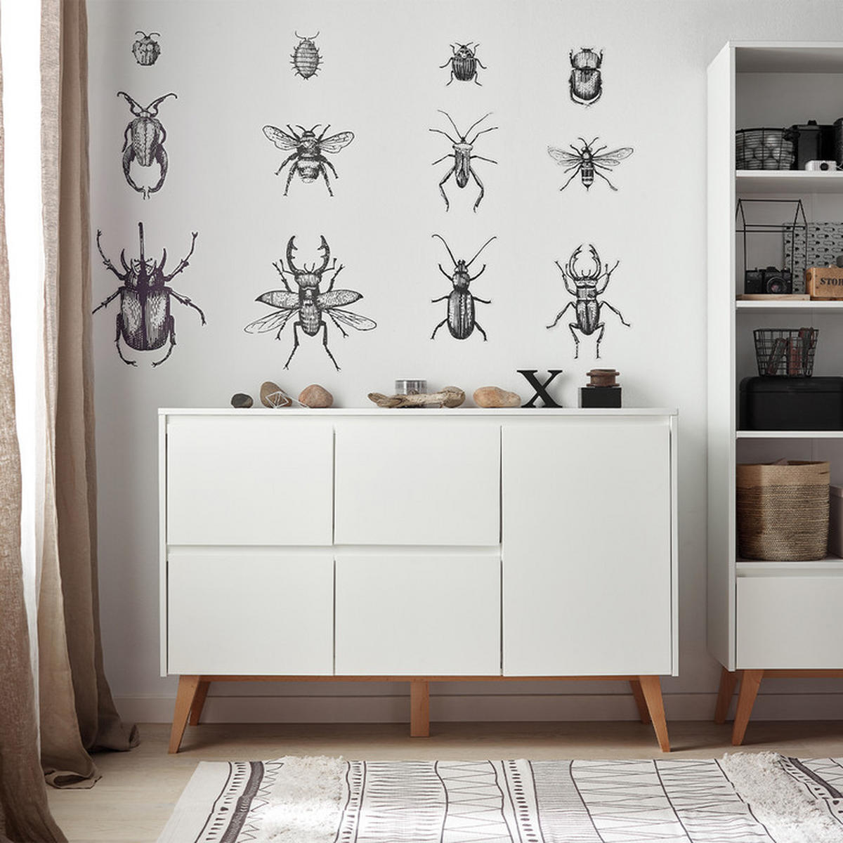 DĚTSKÁ KOMODA Bílá a dřevo - bílá, kompozitní dřevo (149/92/52cm) - Petits-meubles