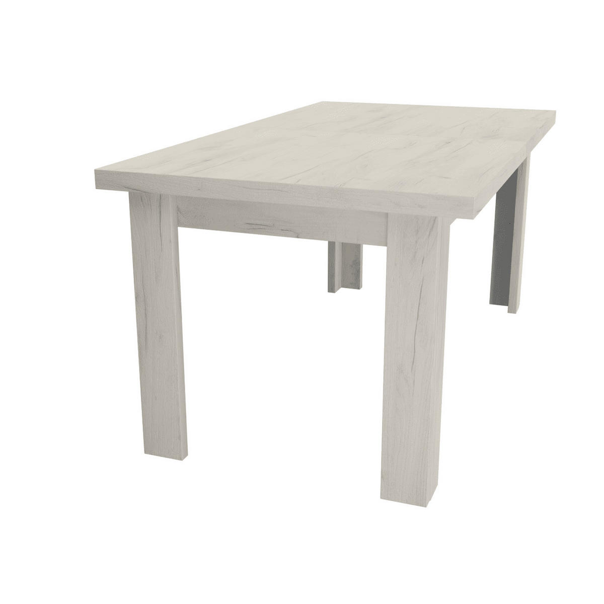 ESSTISCH ausziehbar 160-200 x 90 x 75,5 cm Kraft Weiß - Weiß, Holzwerkstoff (90/160/75.5cm) - Koseto