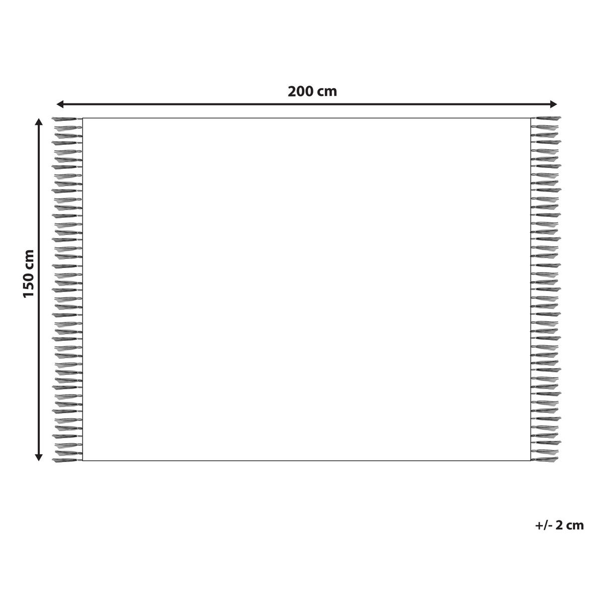 DECKE Weiß 150/200 cm Chaohani - Weiß, Keramik (150/200cm) - Beliani