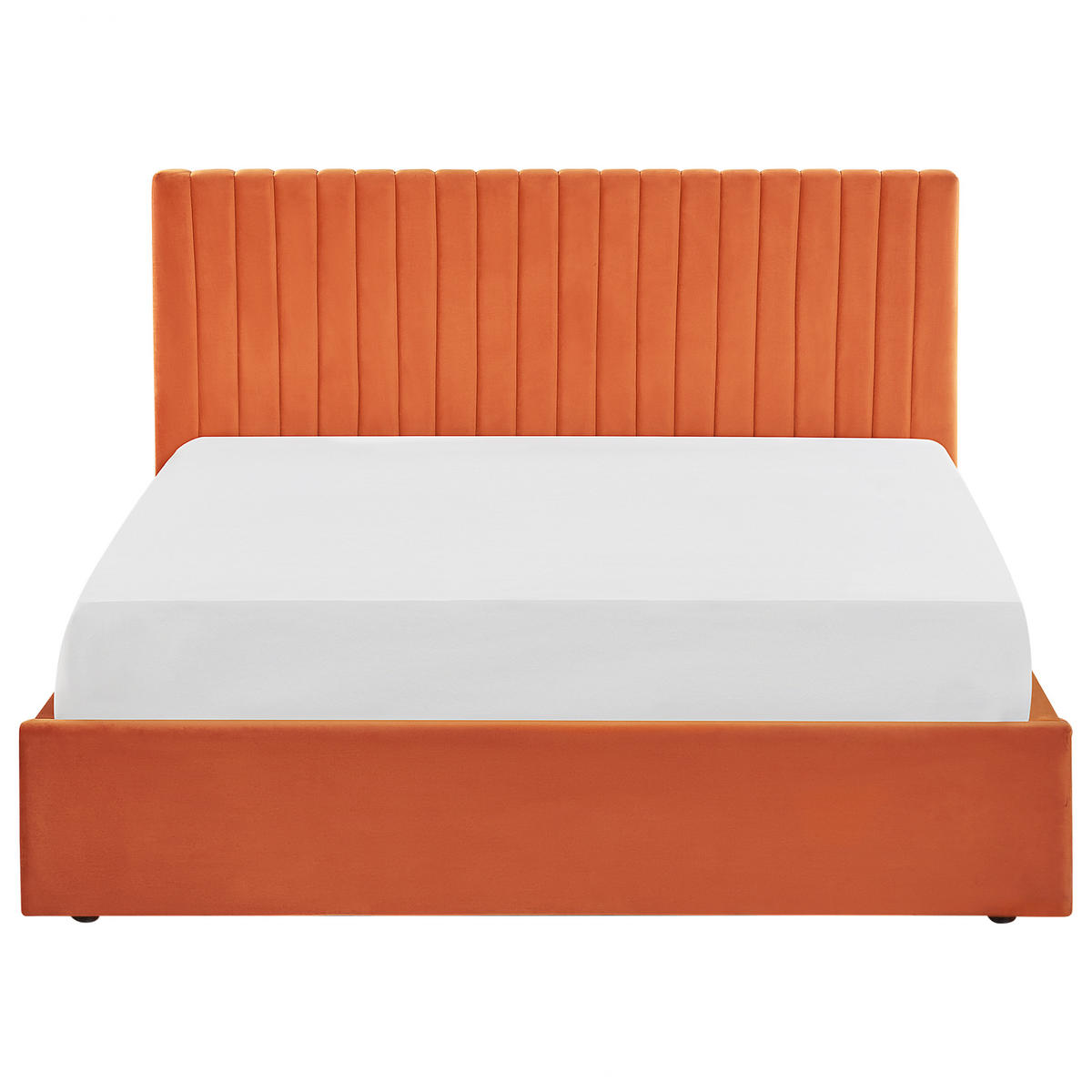 POLSTERBETT 160x200 cm Orange Vion - Orange, Textil (160/200cm) - Beliani