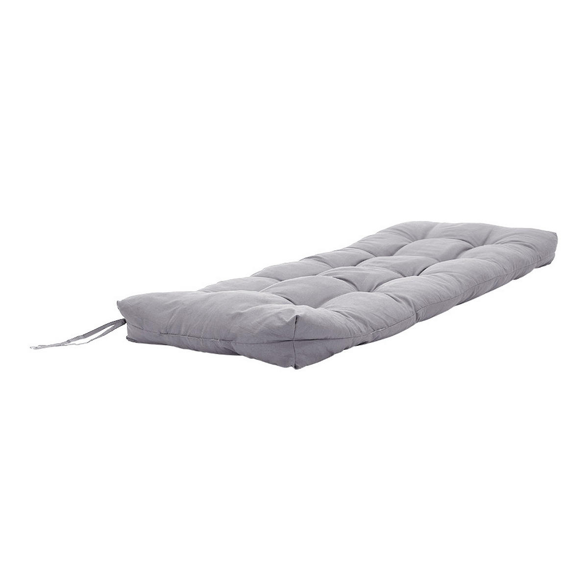 SITZKISSEN für Gartenbänke aus Polyester PP-Baumwolle in Hellgrau Leicht und tragbar 120 cm B x 50 cm T - Grau, Textil (50/40/120cm) - Livingandhome