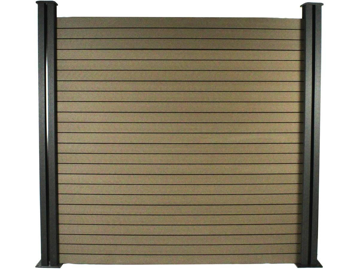 ZAUN - SICHTSCHUTZ Braun - Braun, Holzwerkstoff (120cm) - Habitat Garten