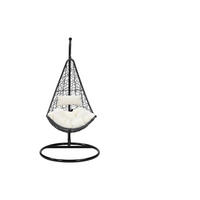 HÄNGESESSEL - 1 Person - Harz - Schwarz - - Schwarz, Kunststoff (105/197/105cm) - Vente-Unique