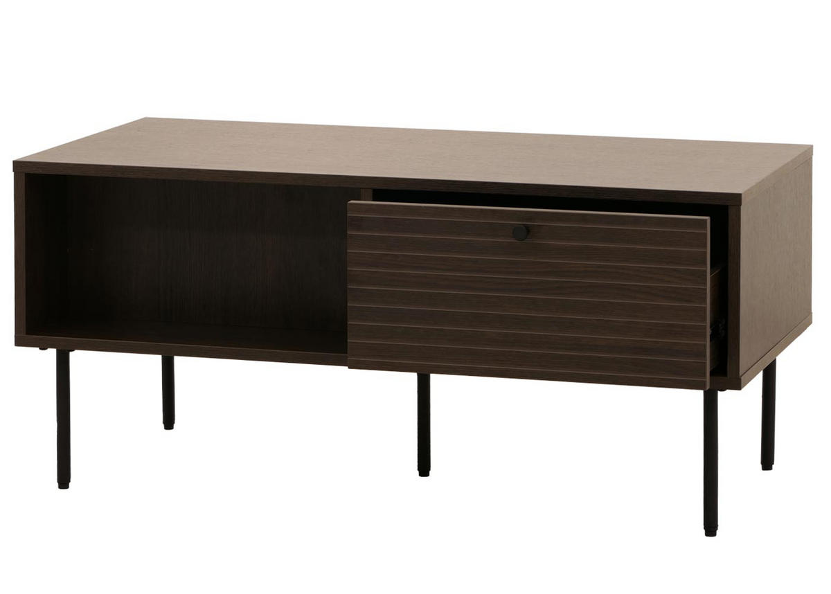 COUCHTISCH eckig Dunkelbraun - Dunkelbraun, Holz (50/100/45cm) - MCW