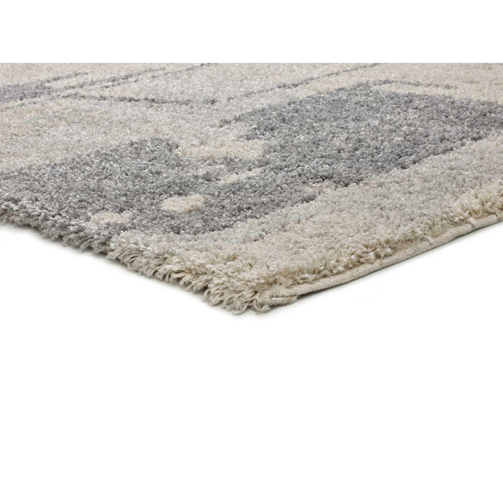 Thumbnail - Atticgo Hochflorteppich, Grau, Textil, Abstrakt, Rechteckig, 80x150 cm, Oeko-Tex® Standard 100, für Fußbodenheizung geei...