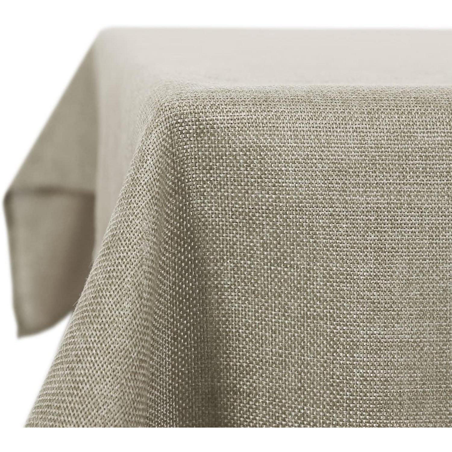 TISCHDECKE wasserabweisend, Leinenoptik - Beige, Textil (200/0.5/140cm) - LUXUSKOLLEKTION