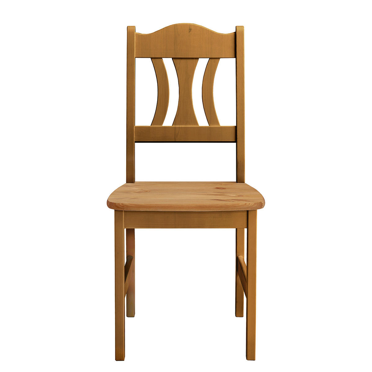 ESSZIMMERSTUHL - Kiefer massiv, 2er-Set - Kieferfarben, Holz (44/92/45cm) - home24