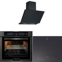 EINBAUBACKOFEN 60 cm EH 6306 N RS+Induktions-Kochfeld 60 cm KCT 6110 FI+Dunstabzugshaube 60cm AT 6455 s - Schwarz, Metall (59.4/59.4/57.5cm) - Kaiser Küchengeräte