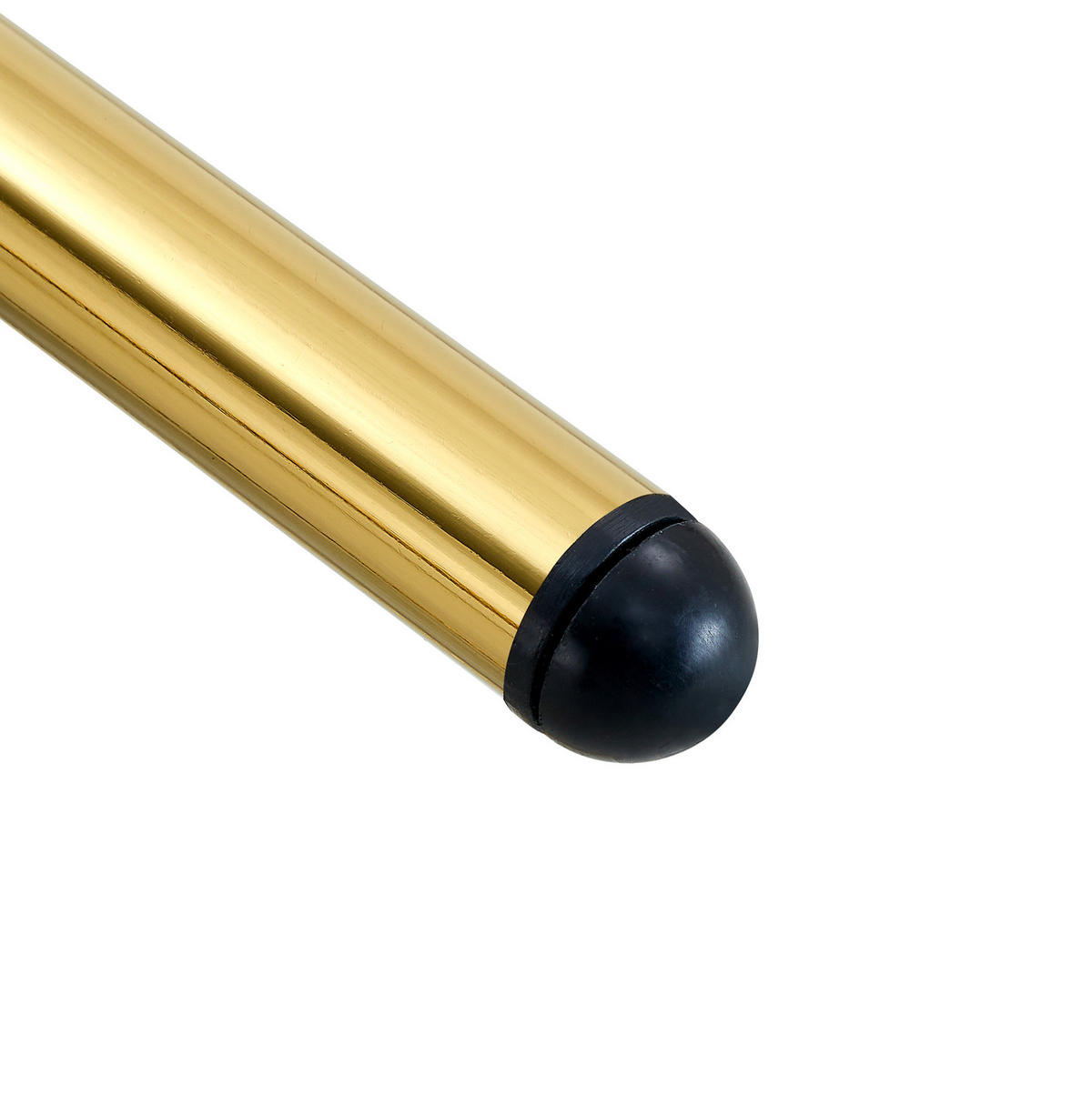 ESSZIMMERSTÜHLE 4er-Set mit Polsterung PU Weiß Gold - Weiß, Metall (42.6/93/43cm) - Meubliv
