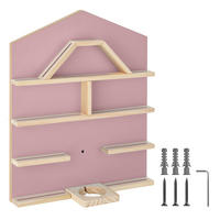 WANDREGAL 3er Set Mylittle Story,50 x 15,5 x 60 cm, pink - Pink, Holz (50/60/15.5cm) - tectake