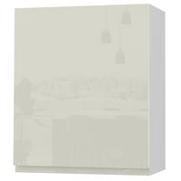 HÄNGESCHRANK Florence W2/60 Weiß / RAL 1013 perlweiß HG 60 / 32,5 / 72cm - Türanschlag rechts - Weiß Hochglanz/Weiß, Holz/Holzwerkstoff (60/72/32.5cm) - Feldmann-Wohnen