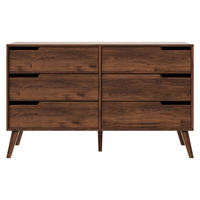 KOMMODE Nordelo 6S - Nussbaumfarben, Holz/Holzwerkstoff (137/80/40cm) - MIRJAN24