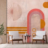 SELBSTKLEBENDE FOTOTAPETE 147/105 cm - Pink/Orange, Kunststoff/Textil (147/1cm) - KUNSTLOFT