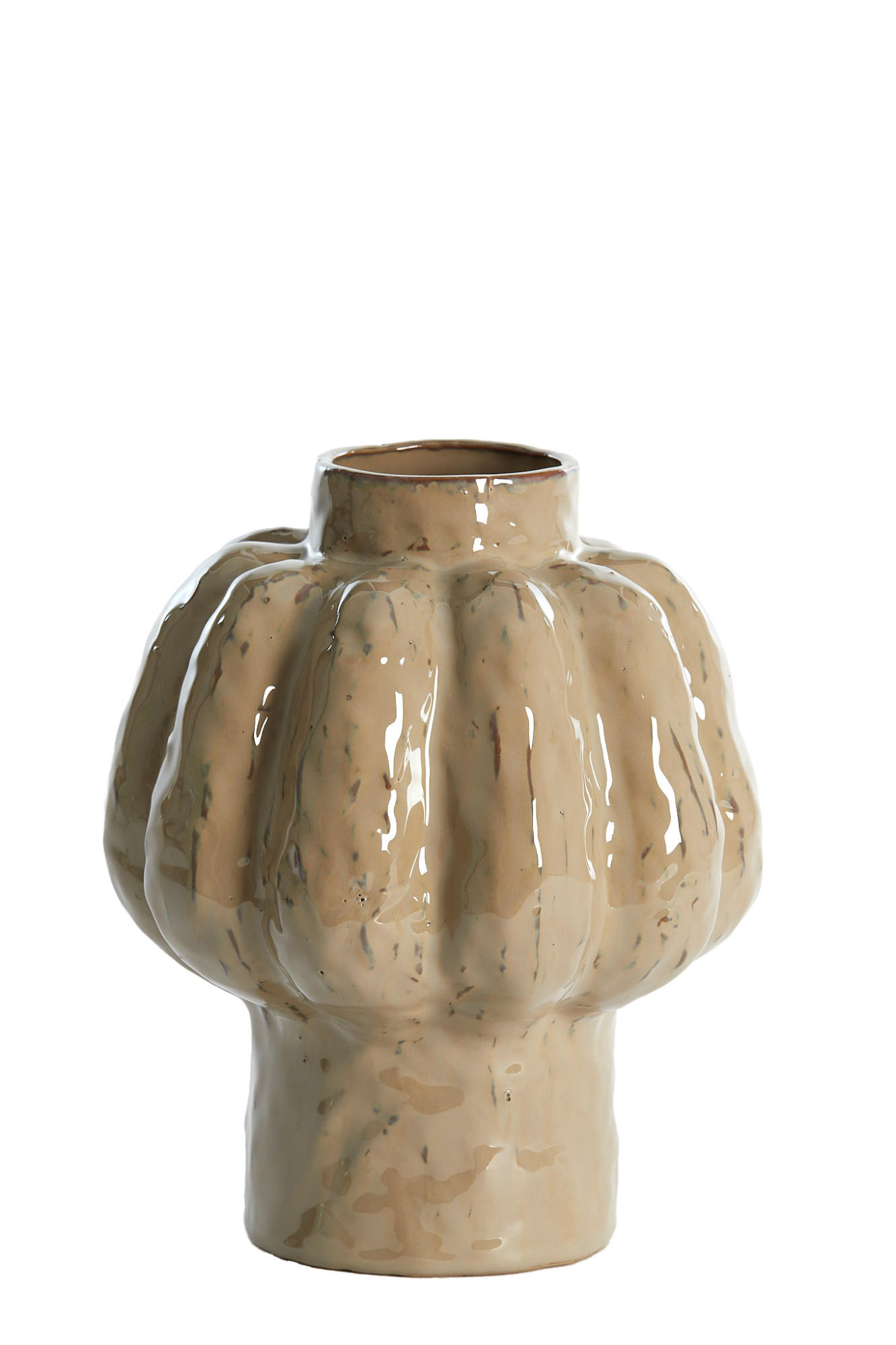 VASE Aliveri Braun Ø21,5/25 cm - Braun, Keramik (25cm) - Light & Living