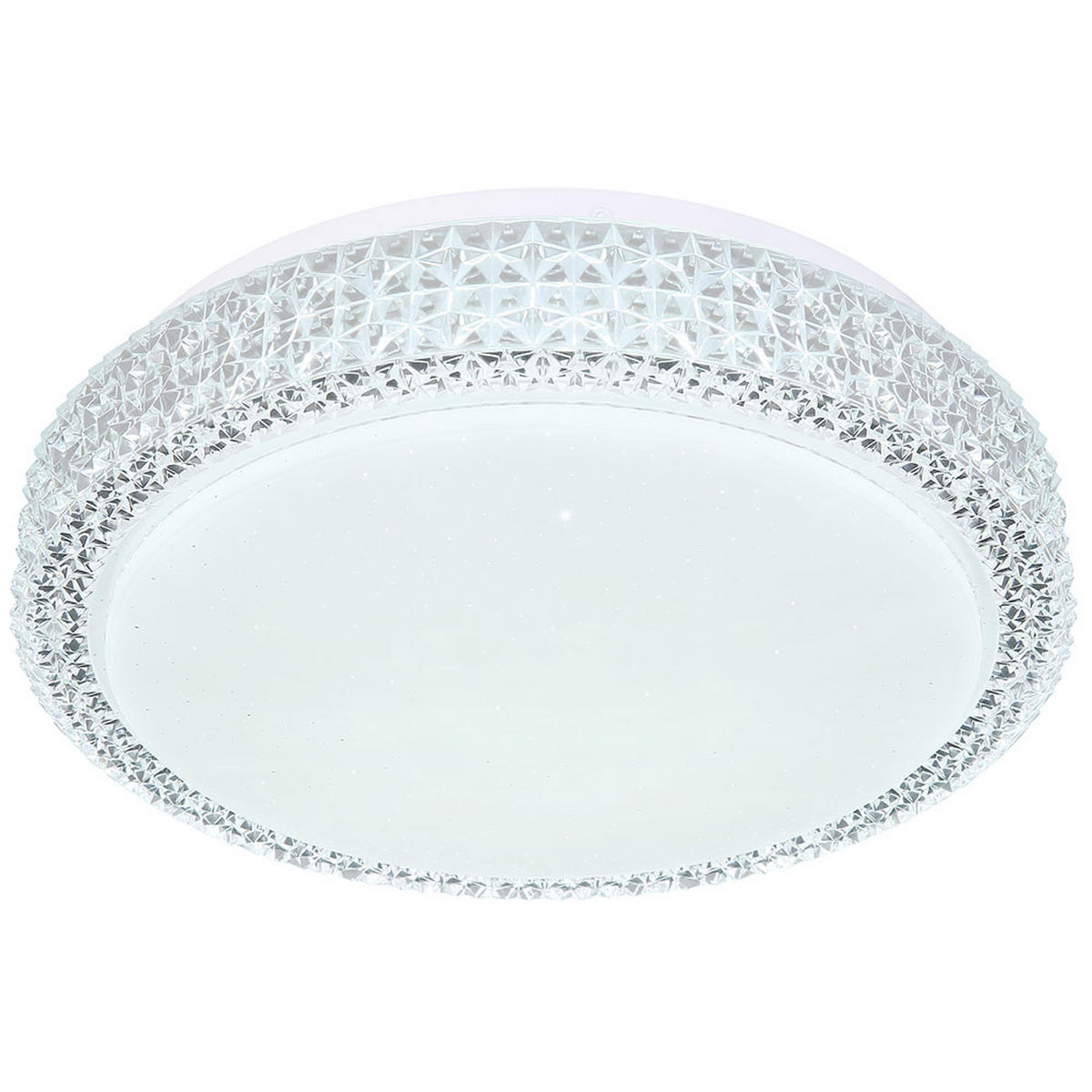 LED DECKENLEUCHTE Metall Kristallklar - Klar, Metall (30/30/8cm) - Globo Lighting