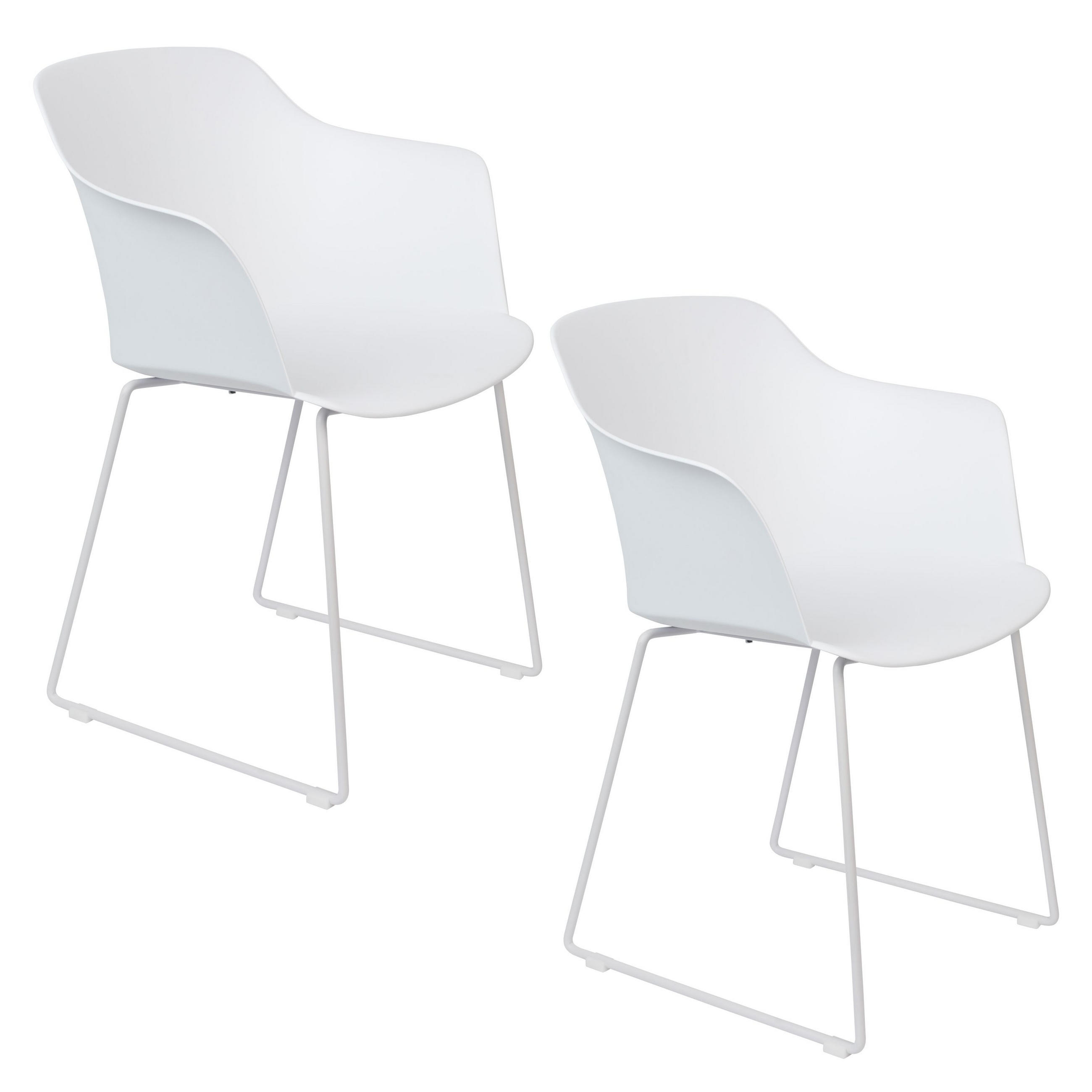 ESSZIMMERSTUHL Tango Weiß - 2 er Set - Weiß, Kunststoff (58/81.5/54cm) - Housecraft Living